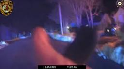 Body camera footage of a rescue during a house fire in Stafford Township NJ.