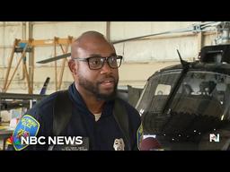 Close-up of Officer Andre Smith Jr. of the Baltimore Police Department, who performed CPR after an emergency helicopter landing.
