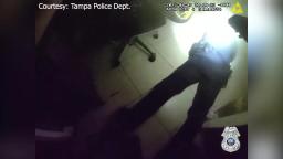 Tampa police bodycam footage showing officers rescuing man from burning home on N Highlands Avenue