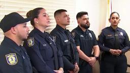 Officers of the Hialeah Police Department recognized for their teamwork and life-saving actions during a crisis intervention.